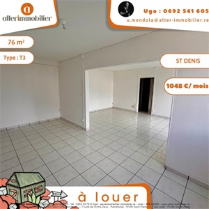 t3 à la location -   97400  SAINT DENIS, surface 76 m2 location t3 - UBI429620210